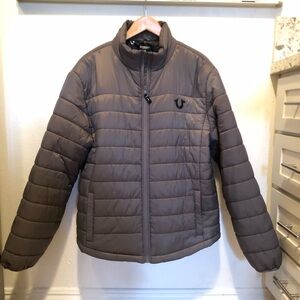 True Religion GRAY Puffer Jacket - NWT